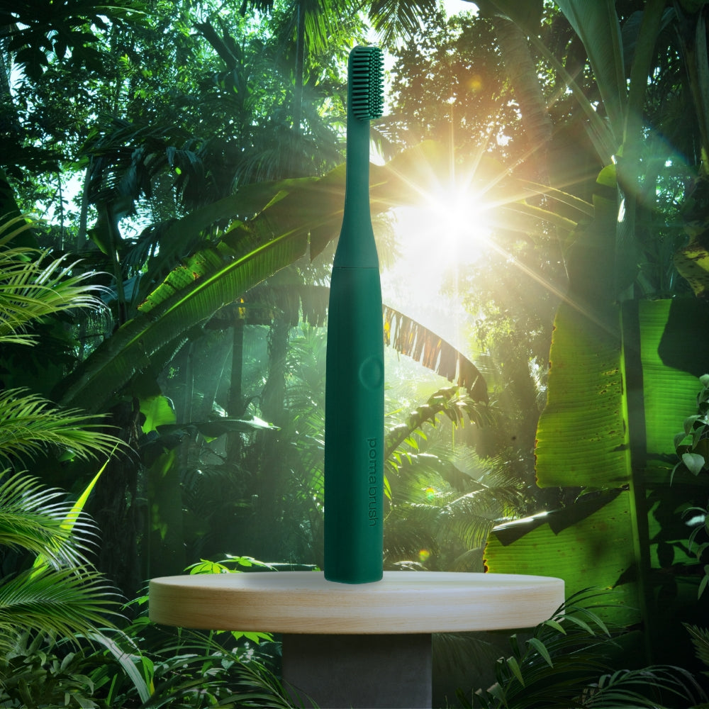 Pomabrush - Sonic Toothbrush Set - Forest Green