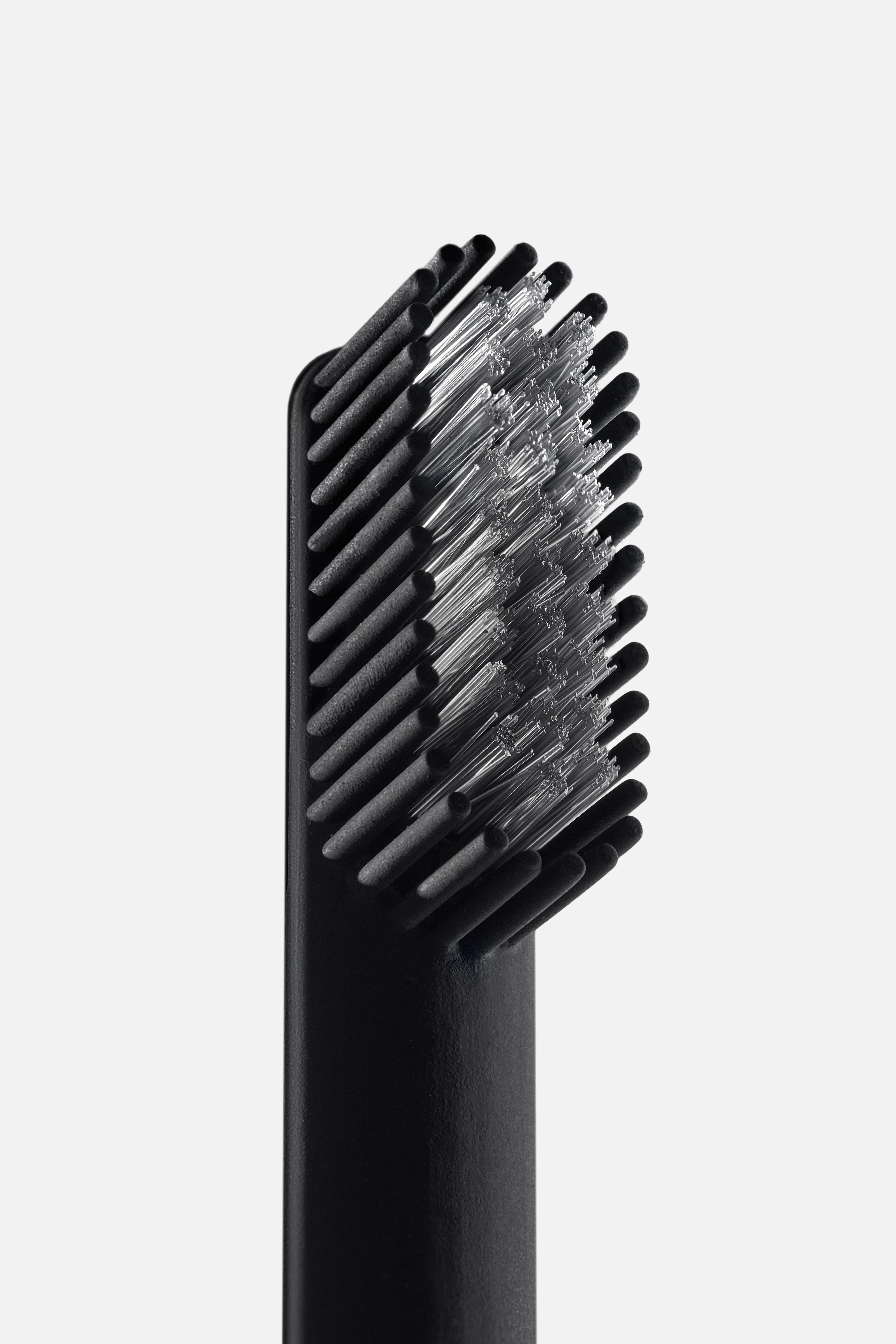 Pomabrush - Nylon-Silicone Brush Heads - Black (Pack of 4)
